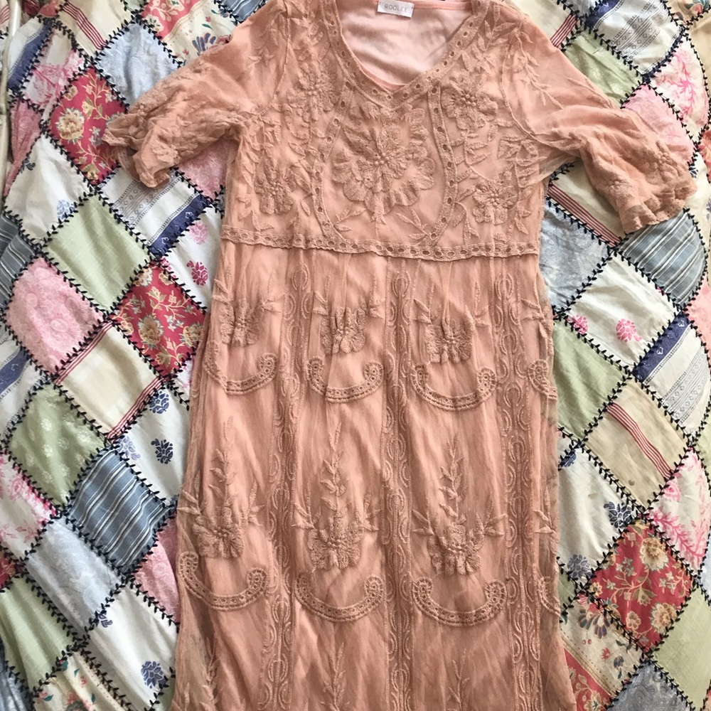 Pink Lace Dress